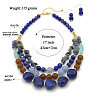 Acrylic Beaded Multilayer Necklaces & Dangle Earrings Sets for Women WGE7314-02-3