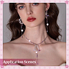 120Pcs Spray Painted Transparent Glass Beads GLAA-ME0001-41-5