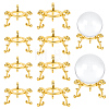 10Pcs Alloy Mineral Display Holder ODIS-AR0001-21-1