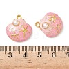 304 Stainless Steel Enamel Pendants STAS-L026-02G-03-3