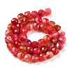 Natural Agate Dyed Beads Strands G-H028-A08-01-3