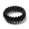 Bicone Natural Obsidian Beads Stretch Bracelets for Women Men BJEW-C097-05E-4