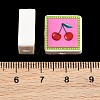 Printed Handmade Porcelain Beads PORC-G016-04W-3