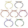 7Pcs Polyester Braided Round Cord Slider Bracelet Making MAK-TA0001-39B-3