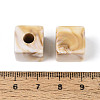 Two Tone Opaque Acrylic European Beads OACR-N157-06-3