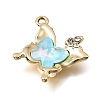 UV Plating Alloy Crystal Rhinestone Pendants RB-CBAD37D-22G-2