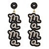Mother's Day Alloy Rhinestone Dangle Stud Earrings WGC7371-04-2