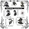 6Pcs 6 Style Plague Doctor Enamel Pin JEWB-SC0001-27-2