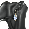 Handmade Porcelain & Acrylic Beads Dangle Earrings for Women EJEW-JE07329-02-2