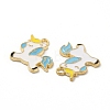 Alloy Enamel Pendants ENAM-M052-07G-4