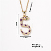 Trendy Snake Pendant Necklace MU5587-5-1