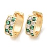 Brass Micro Pave Cubic Zirconia Hoop Earrings EJEW-H152-01B-G-4