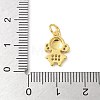 Brass Micro Pave Cubic Zirconia Pendants KK-U053-01G-01-3