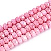 Anti-Tarnish Electroplate Glass Beads Strands GLAA-T025-6mm-11E-1