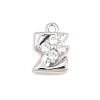 26Pcs Brass Micro Pave Clear Cubic Zirconia Charms KK-Z151-18P-2