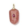Natural Strawberry Quartz Pendants GG-CBA5FCC-01G-06-1