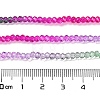 Transparent Painted Glass Beads Strands X1-DGLA-A034-T2mm-A06-3