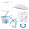 40Pcs Square PET Clear Party Favor Gift Box DIY-BC0006-41B-1