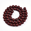 Baking Painted Pearlized Glass Pearl Bead Strands HY-N002-8mm-D01-3