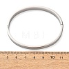 Engraved 304 Stainless Steel Hinged Bangles for Women BJEW-K307-01P-3