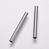 Tarnish Resistant 304 Stainless Steel Tube Beads STAS-P161-02-30mm-1