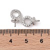 Brass with Cubic Zirconia Peg Bails LS-KK-B087-13B-P-3