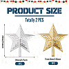 2Pcs 2 Colors Plastic Star Tree Top Decoration KY-TA0001-69-3