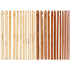 2Bags 2Colors Carbonized Bamboo Knitting Needles TOOL-CL0001-09-8