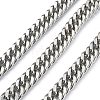 304 Stainless Steel Cuban Link Chains CHS-E030-04B-P-1