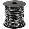 20 Yards Platinum Aluminum Studded Faux Suede Cord LW-CL0001-09-1