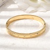 304 Stainless Steel Rhinestone Hinged Bangles for Women BJEW-B168-16G-2