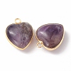 Natural Amethyst Pendants G-C005-01G-16-2