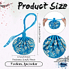 7Pcs 7 Colors 3D Floral Embroidery Satin Drawstring Bags ABAG-PH0001-88-2