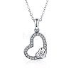 925 Sterling Silver Pendant Necklaces NJEW-BB30205-13
