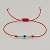 Vintage Evil Eye Miyuki Gold Beaded Braided Bracelets with Brass Beads for Women TE3709-3-1