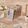 Acrylic Slotted Display Stands ODIS-WH0177-012-4