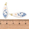 Printed Brass Pendants KK-CBA3895-02A-G-3