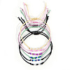 Adjustable Glass Seed Beaded Friendship Braided Bracelet Sets BE2039-1-1