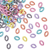480Pcs 6 Style Opaque Acrylic Linking Rings OACR-HY0001-06-1