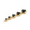 Rack Plating Brass Pave Cubic Zirconia Connector Charms KK-G458-02G-02-3