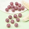 Polymer Clay Rhinestone Beads RB-H284-8MM-209-4