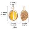 2Pcs Brass Enamel Charms KK-YW0001-77-3