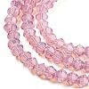 Baking Painted Transparent Glass Beads Strands DGLA-F029-J2mm-04-4