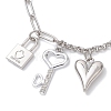 Alloy Charms Bracelets BJEW-JB12747-3