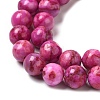 Natural Dyed Jade Beads Strands G-M402-C03-01-3