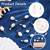 10Pcs 2 Styles Natural Cultured Freshwater Pearl Rice Pendants PALLOY-BBC00006-6