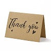 Kraft Paper Thank You Greeting Cards DIY-F120-01H-1