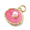 Brass Enamel Pendants KK-A266-36G-3