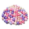 Frosted Opaque Acrylic Beads OACR-P019-01B-04-1