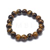 Natural Tiger Eye Bead Stretch Bracelets BJEW-K212-C-028-2